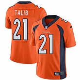 Nike Denver Broncos #21 Aqib Talib Orange Team Color NFL Vapor Untouchable Limited Jersey,baseball caps,new era cap wholesale,wholesale hats